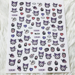 Sticker sanrio kuromi heart