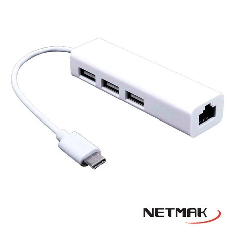 HUB USB TIPO-C NETMAK NM-TC40