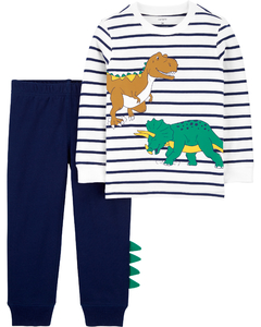 Carter´S Set 2 Piezas Remera Pantalon Dinosaurios