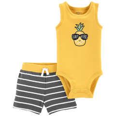 Carter's Set 2 Piezas Body Short Anana