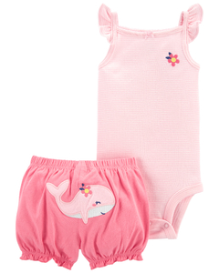 Carter's Set 2 Piezas Body Musculosa Short Ballena