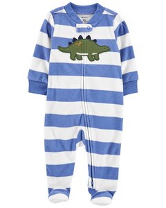 Carter´s Osito-Pijama micropolar cierre Dinosaurio