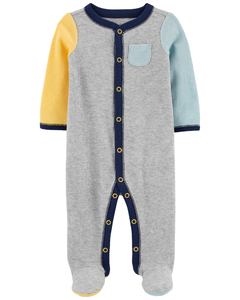 Carter's Osito-Pijama Algodón Broches Amarillo Celeste