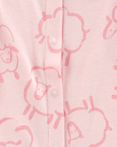 Carter´s Set 3 Piezas Osito-Pijama Broches Gorro Medias Ovejas Rosa en internet