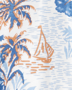 Carter's Osito-Pijama Algodón Cierre Tropical Celeste - comprar online