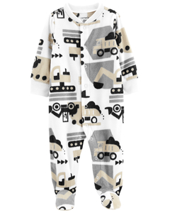 Carter's Osito-Pijama Micropolar Broches Vehículos