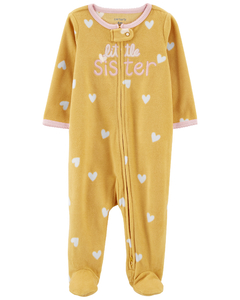 Carter´s Osito-Pijama Micropolar Cierre Little Sister