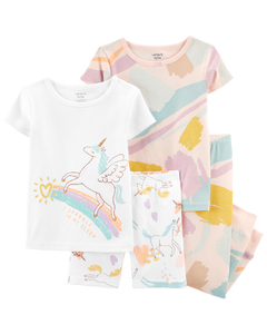 Carter´s Set 4 Piezas Pijama Algodon Unicornio