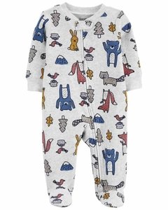 Carter´S Osito Pijama Cierre Animales Termico
