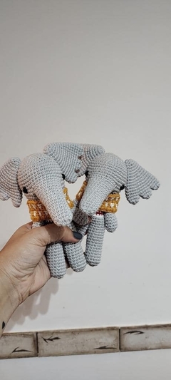 MUÑECO DE APEGO - AMIGURUMI ELEFANTE