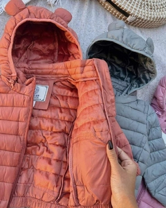CAMPERA PUFFER BABY CORAL