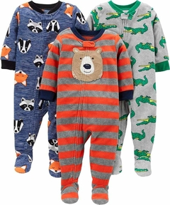 CARTERS PIJAMA MICROPOLAR OSO/COCODRILO/MAPACHE