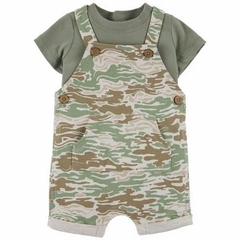 Carter´s Set 2 Piezas Remera Mangas Cortas Enterito Camuflado