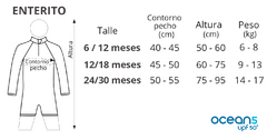 Enterito m.largas bicolor arrecife celeste - comprar online