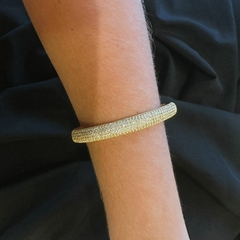 Bracelete cravejado dourado