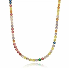 Chocker folheada Riviera colorida - comprar online