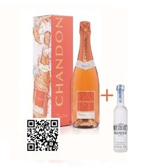 Espumante Chandon Passion On Ice 750ml + Vodka Belvedere 50ml