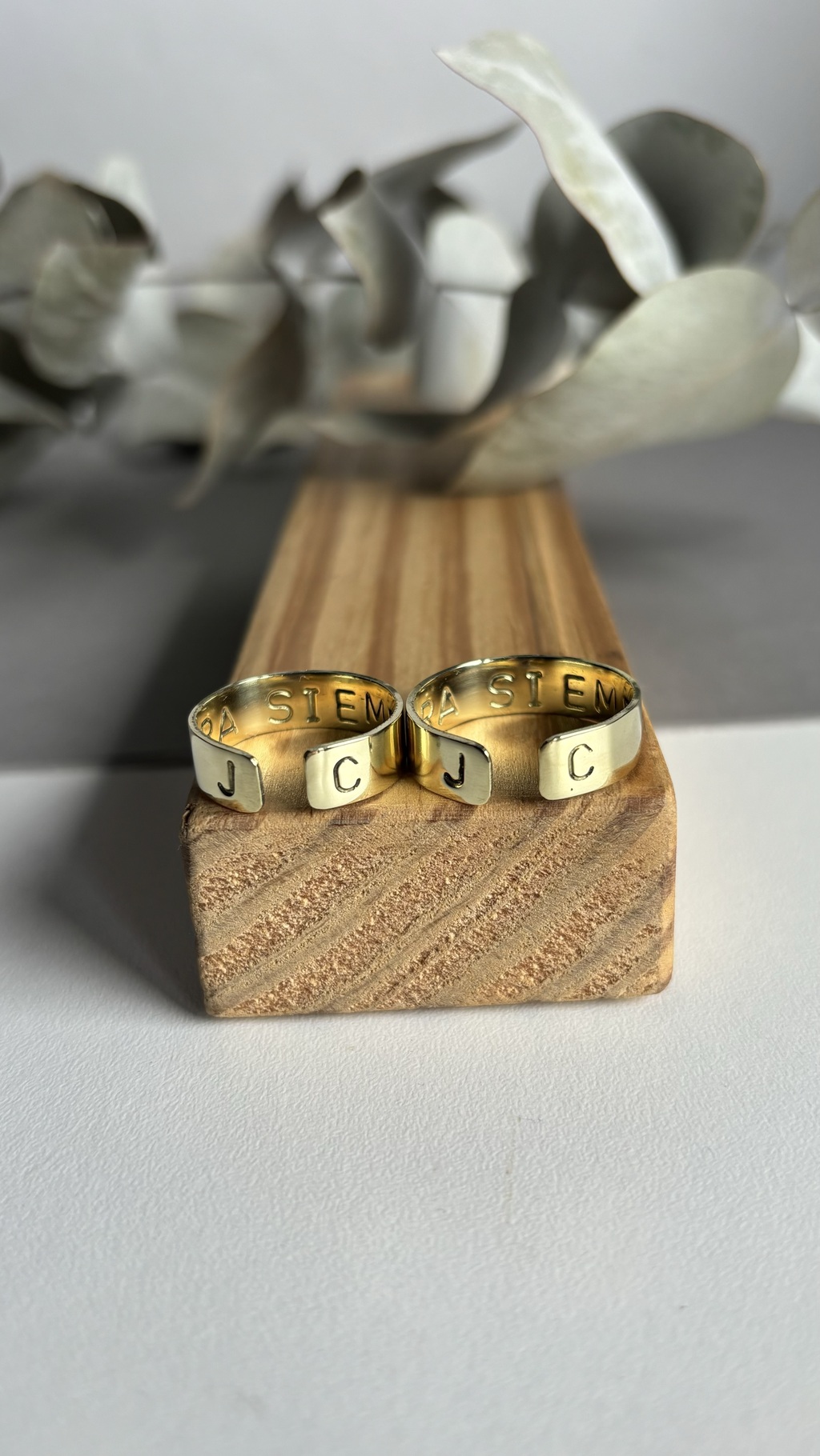 Anillo personalizado bronce Tata s accesorios
