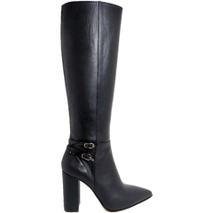 Botas Mujer Stilettos Cuero Taco Palo Caña Alta Fh 8211 