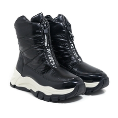 Botas Pre Ski Mujer Gummi Zip Impermeables Abrigadas Piel