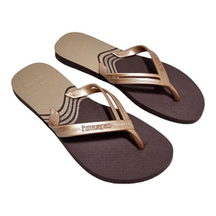 Ojotas Havaianas Elegance Print Originales Brasil Mujer Goma (HAELEGPT) - Zona Shop