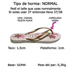 Ojotas Havaianas Slim Organic Originales Brasil Mujer Goma (HASLIMOR) en internet