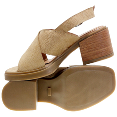 Sandalias Mujer Urbanas Cuero Vacuno Taco Ancho Riot Ghalia