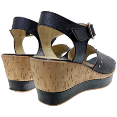 Sandalias Mujer Taco Chino Cuero Vacuno Riot Karima Verano