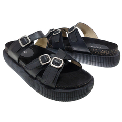 Sandalias Mujer Bajas Verano Urbanas Cuero Vacuno Riot Leila