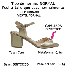 Imagen de Sandalias Mujer Taco Ancho Vestir Sua Cía 15742 Moda Fiesta (SC15742)