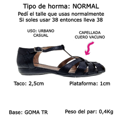 Sandalias Mujer Cuero Sucre 3702 Guarachas Tipo Franciscanas (SU3702) - Zona Shop