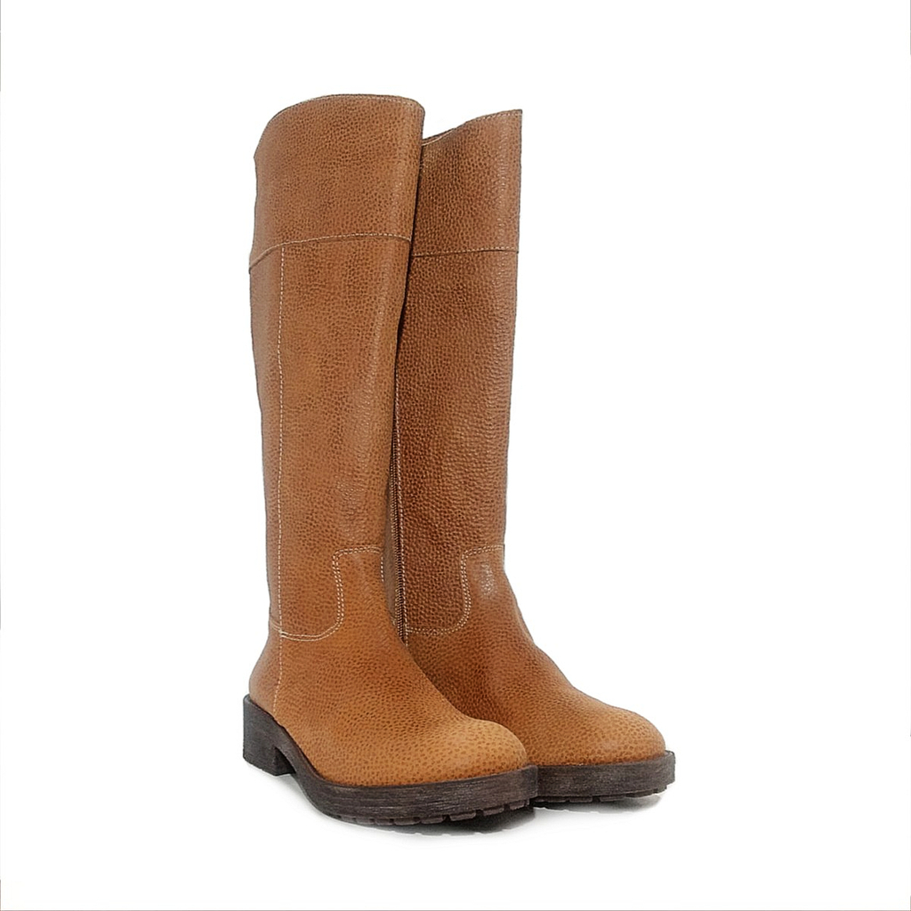 Botas De Mujer Ca a Alta Cuero Vacuno Tipo Montar Sucre 4339 SU4339