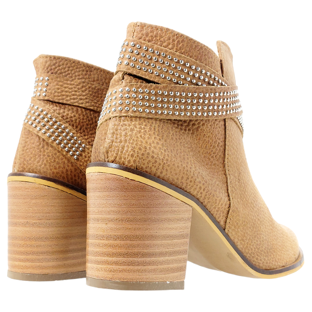 Botas Mujer Botineta Stiletto Corta Cuero Sucre 7118 Vestir SU7118
