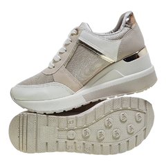 Zapatillas Via Marte Urbanas Confort Mujer Con Taco 046009 (VM046009) - Zona Shop