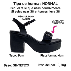 Sandalias Mujer Taco Ancho Via Marte Plataforma 161005 Moda (VM161005) en internet