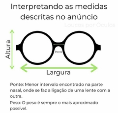 Armação Para Grau - AS23-401 - Loucos por Óculos