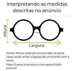 Armação Para Grau - AS23-483 - Loucos por Óculos