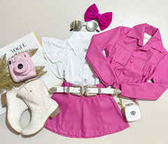 Conjunto Ana Castela CowGirl pink