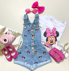 Jardineira jeans Minnie