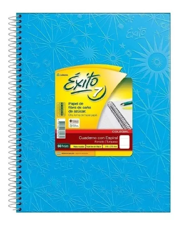Cuaderno Éxito E7 Espiral 60hj rayadas