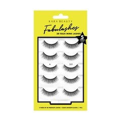 KA5201 FABULASHES 3D FAUX MINK LASHES 5 PARES - KARA BEAUTY