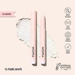 AT GLACE STICK SHADOW (015, PEARL WHITE) - MOIRA