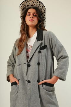 Imagem do conjunto xadrez casaco + calça alfaiataria
