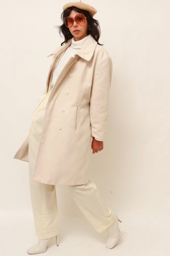 casaco bege estilo plush longo - comprar online