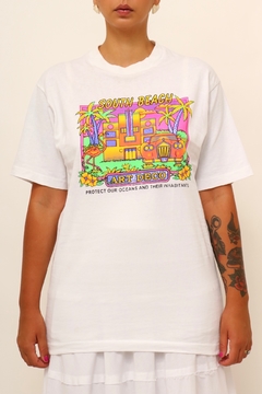 Camiseta estampa vintage SOUTH BEACH na internet