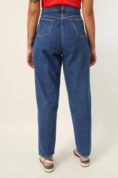 Calça jeans cintura mega alta azul na internet