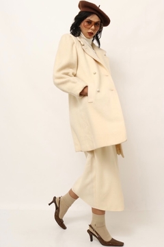 casaco 100 % woll CEA vintage off white - loja online