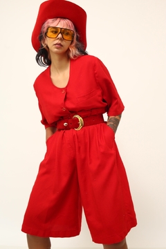 Imagem do Conjunto vermelho blazer + bermuda