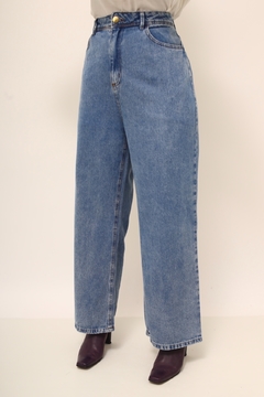 Calça jeans flare azul classica - loja online