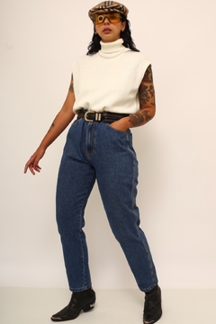 Calça jeans grossa azul classica - loja online